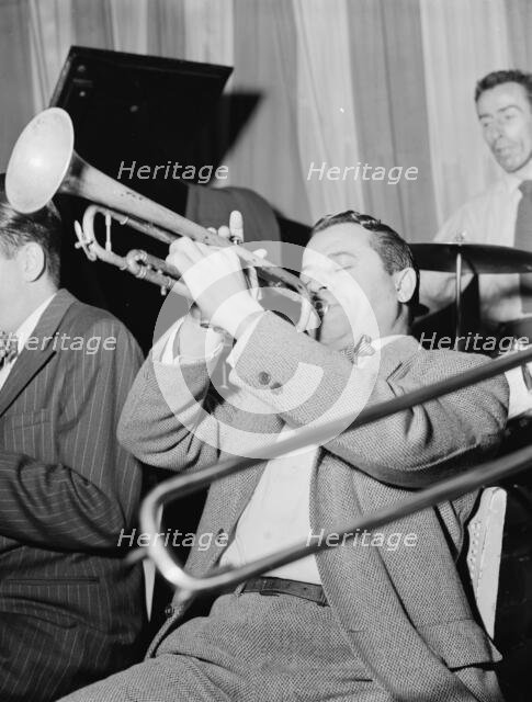 Portrait of Max Kaminsky and Dave Tough, Eddie Condon's, New York, N.Y., ca. Dec. 1946. Creator: William Paul Gottlieb.