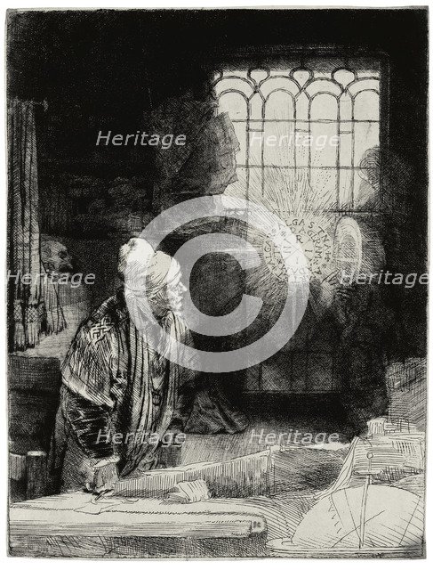 Faust, ca 1652. Artist: Rembrandt van Rhijn (1606-1669)