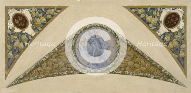 Sketch for the 'festival staircase' at the Hotel de Ville in Paris: Aries, c1888-1898. Creator: Luc Olivier Merson.