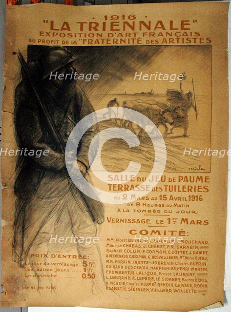 1916 "La Triennale", 1916. Creator: Theophile Alexandre Steinlen.