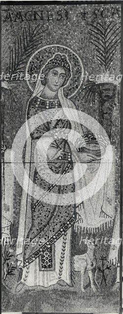 Saint Agnes, Byzantine, early 20th century (original dated 6th century). Creator: Unknown.