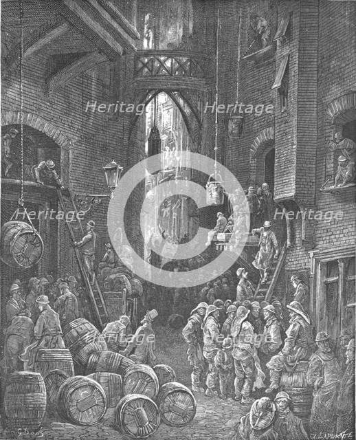 'A River Side Street', 1872.  Creator: Gustave Doré.