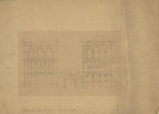 Board of Trade Building, Kansas City, Missouri, Front Elevation Study, c. 1887. Creator: Burnham and Root.