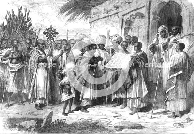 The Abyssinian Church Festival of Palm Sunday, 1868. Creator: Unknown.