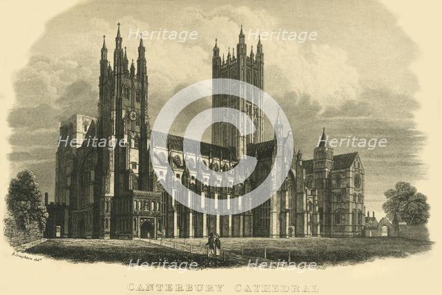 'Canterbury Cathedral', early-mid 19th century.  Creator: Unknown.