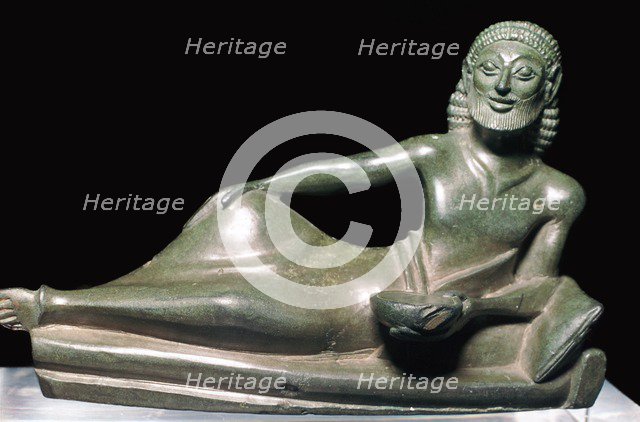 Greek bronze of a banqueter. Artist: Unknown