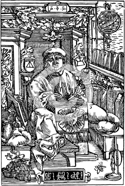 Portrait of Francysk Skaryna (1486-1541), 1517. Artist: Anonymous  