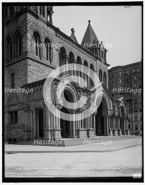 Trinity Church, Boston, the porch, c1900. Creator: Unknown.