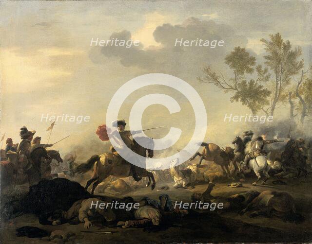Cavalry Attack, 1680-1700. Creator: Jan van Huchtenburg.