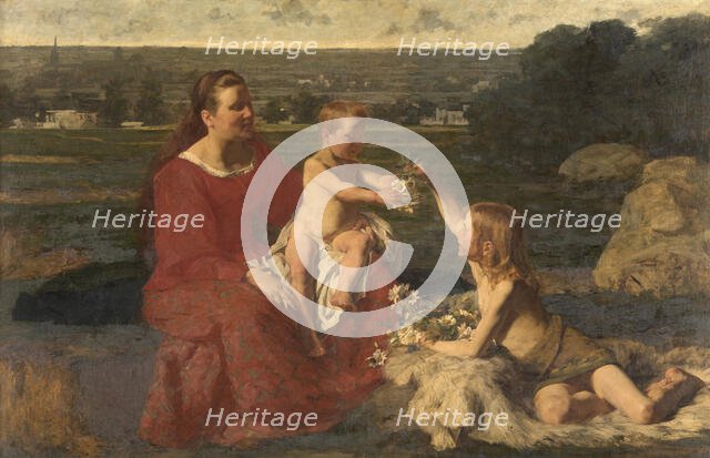 Happiness, 1888. Creator: Gustave Vanaise.