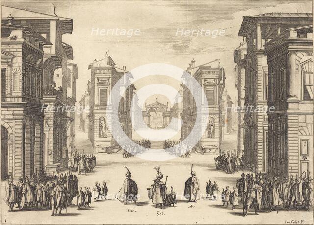 Solimano, Act I, 1620. Creator: Jacques Callot.