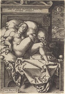 The Night, 1553. Creator: Heinrich Aldegrever.