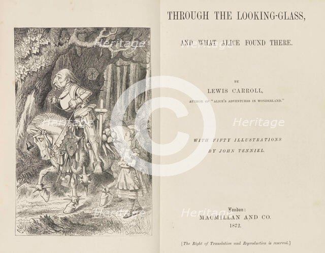 Through the Looking-Glass by Lewis Carroll, 1868-1870. Creator: Tenniel, Sir John (1820-1914).