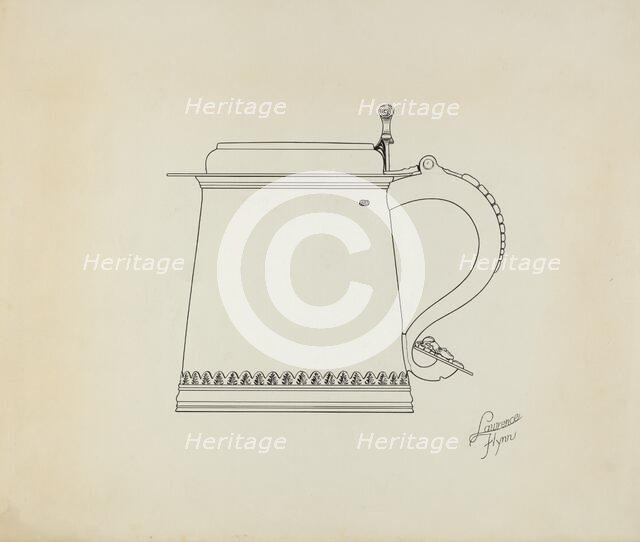 Silver Tankard, 1938. Creator: Lawrence Flynn.