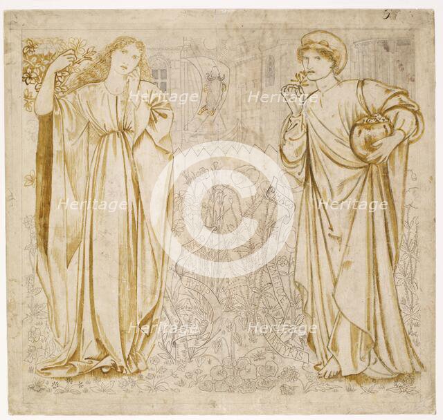 Chaucer's 'Legend of Good Women' - Hypsiphile And Medea, 1864. Creator: Sir Edward Coley Burne-Jones.