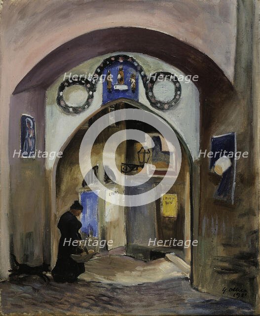 Vault in Semur, 1921. Creator: Yrjö Aleksander Ollila.
