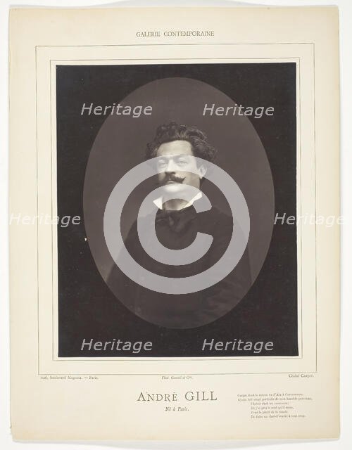 André Gill (French caricaturist, 1840-1885), c. 1876. Creator: Etienne Carjat.