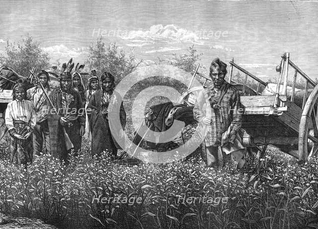 Native Canadians, 19th century.Artist: Dupuy