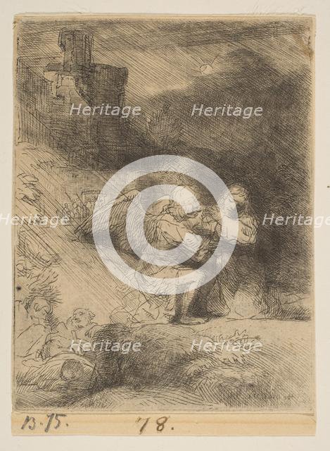 The Agony in the Garden, ca. 1652. Creator: Rembrandt Harmensz van Rijn.