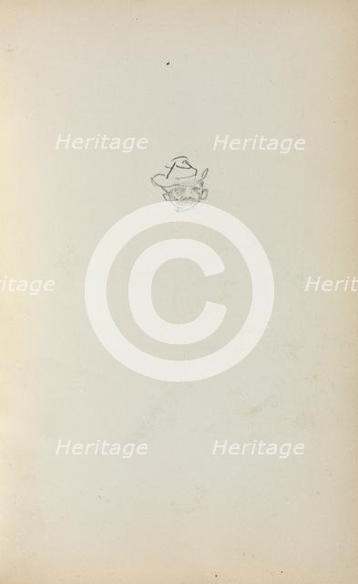 Italian Sketchbook: Head of a Man (page 223), 1898-1899. Creator: Maurice Prendergast (American, 1858-1924).