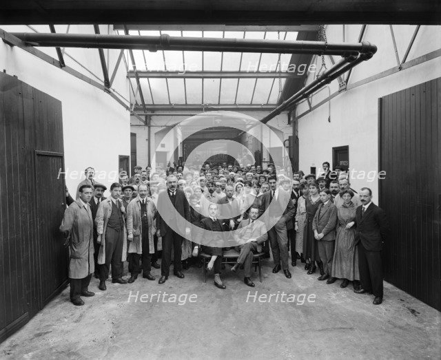 Belgian Munition Works, Clevedon Road, Barnes, Richmond, London, September 1918. Artist: Adolph Augustus Boucher.
