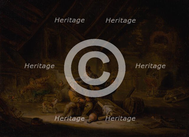 Card-Players Fighting, 1760-1780. Creator: Unknown.