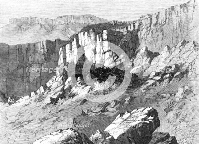 The Abyssinian Expedition: the place of execution of Theodore’s prisoners at Magdala, 1868. Creator: Unknown.