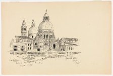 Sta. Maria della Salute, Venice, Italy, Travel Sketch, 1891. Creator: George Washington Maher.