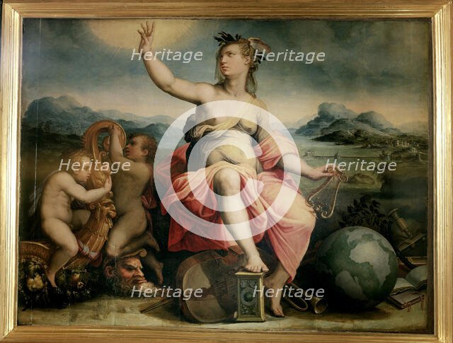 Muse Calliope, 1556-1558. Creator: Vasari, Giorgio (1511-1574).