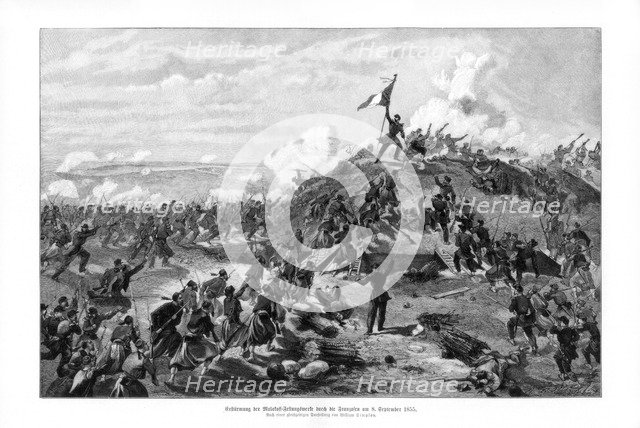 The Attack on the Malakoff', (8th September 1855), 1900.Artist: William Simpson