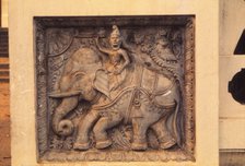 Guard Stone Figure at Entrance of Buddhist Temple, Sri Lanka, 20th century. Artist: Unknown.