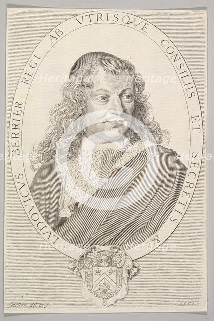 Louis Berryer, 1667. Creator: Claude Mellan.