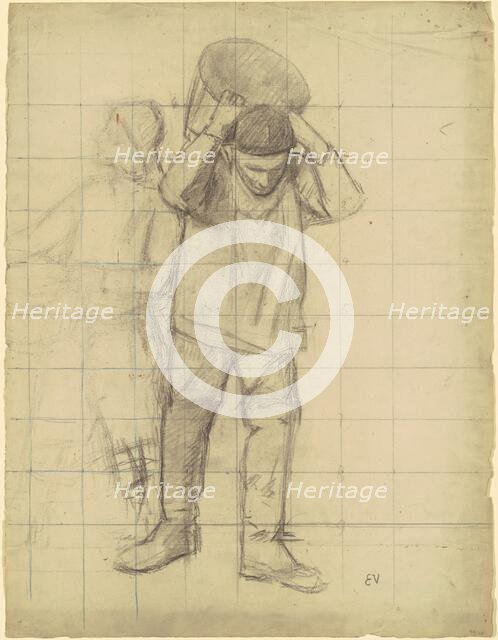 Study for "Pêcheurs de la mer du Nord" (Study for "Fishermen of the North Sea"), c. 1893. Creator: Eugene Laurent Vail.