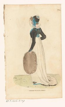 Magazine of Female Fashions of London and Paris, No.21. London Walking Dress, 1798-1806. Creator: Unknown.