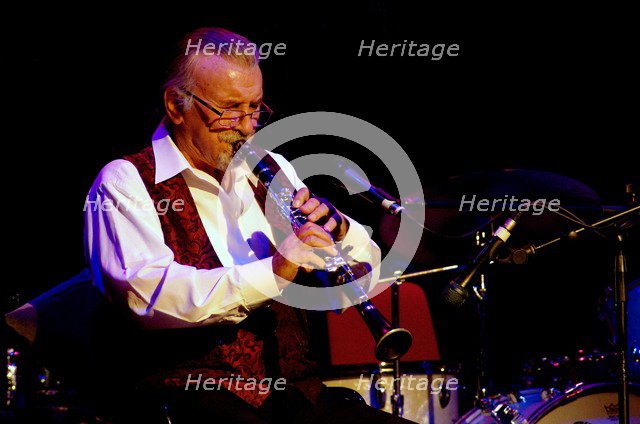 Acker Bilk, English clarinettist, Dorking Halls, Dorking, Surrey.  Artist: Brian O'Connor