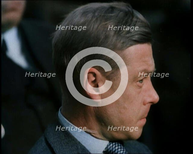 Edward, His Royal Highness the Duke of Windsor Watching an Orchestra, 1937. Creator: British Pathe Ltd.