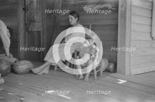 Mrs. Frank Tengle and Laura Minnie Lee Tengle..., near Moundville, Hale County, Alabama, 1936. Creator: Walker Evans.