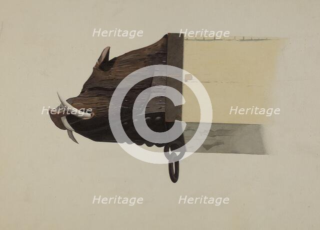 Boar's Head, c. 1941. Creator: Joseph Goldberg.
