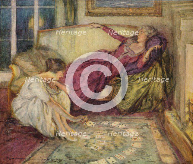 The Fall of the Card, c1889-1924, (1924). Artist: Edmund Joseph Sullivan