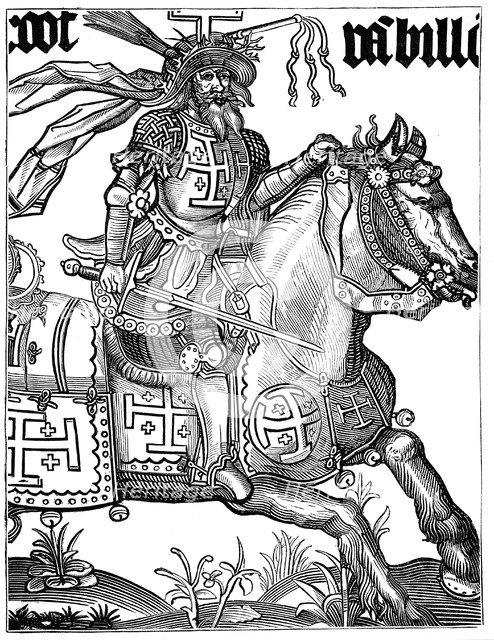 Godfrey of Bouillon, 11th century French crusader, 15th century. Artist: Unknown