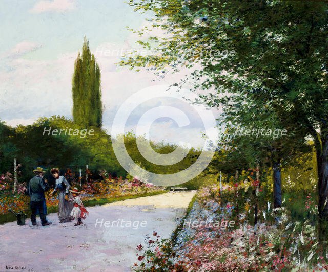 In the Garden, 1891. Creator: Josef Rapacki.