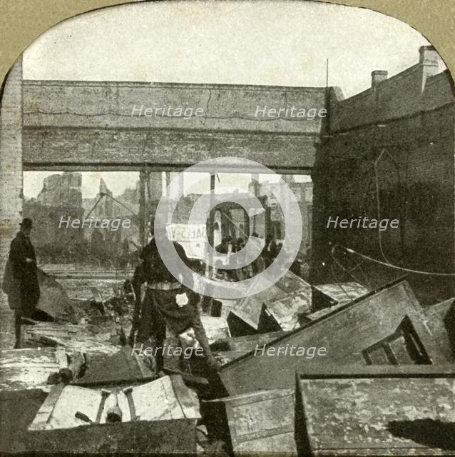 'Bank safes being guarded', 1906.  Creator: Unknown.