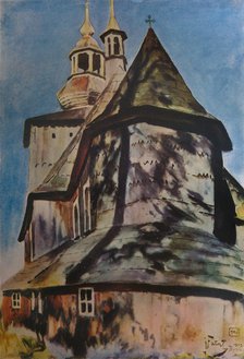 'Church near Krakow', 1913 (1934). Artist: Julian Falat.