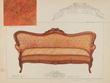 Sofa, c. 1936. Creator: Magnus S. Fossum.