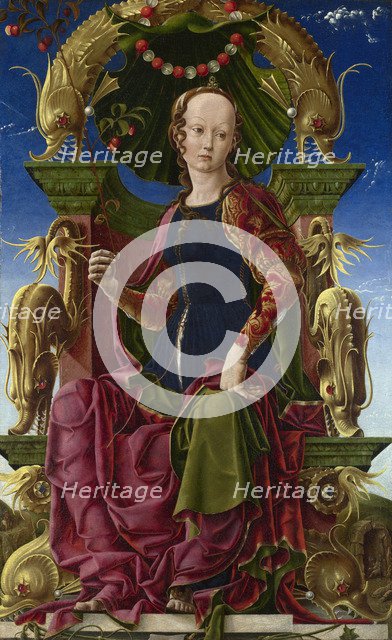 A Muse (Calliope), 1455-1460. Artist: Tura, Cosimo (before 1431-1495)