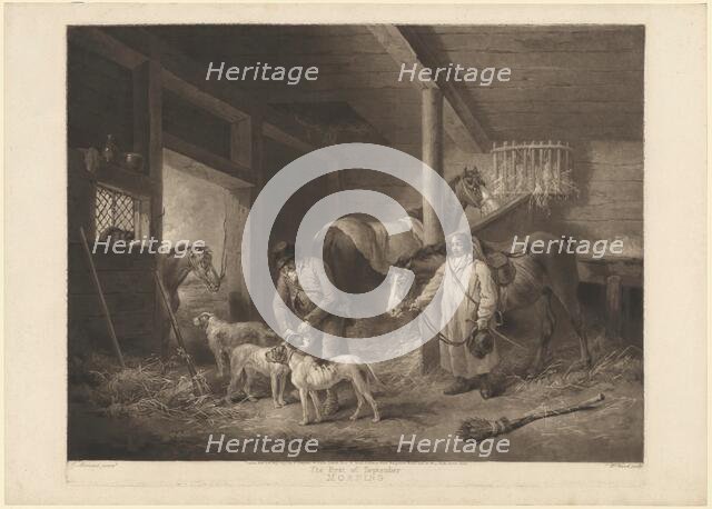 The First of September, Morning, published 1794. Creator: William Ward.