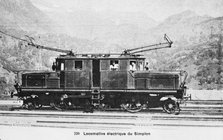 Locomotive electrique du Simplon. Creator: Unknown.
