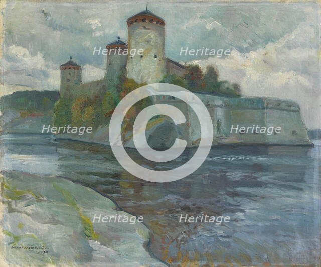 Olavinlinna, 1930. Creator: Vaino Hamalainen.