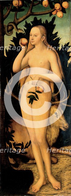 Eve, after 1537. Artist: Cranach, Lucas, the Elder (1472-1553)