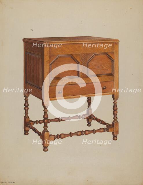 Chest on Frame, c. 1937. Creators: Louis Annino, Francis Borelli.